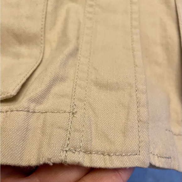 Denim & Supply R Lauren Safari Style Cotton Neutral Short Trench Jacket S/P S P - Picture 10 of 16